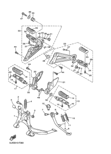 XJR1300 スタンド & フートレスト