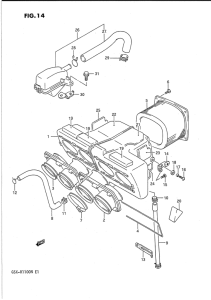 GSX-R1100 Воздухоочиститель