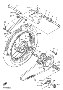YZF1000R Переднее колесо