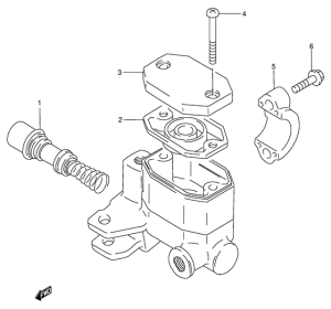 GN125 Передний тормозной цилиндр