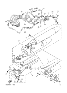 XVS1100 Выхлопная система