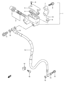 RMX250 Передний тормозной цилиндр