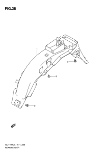 GD110 Заднее крыло