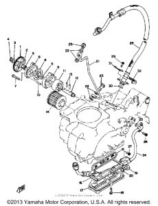XT500C Oil pump - oil cleaner