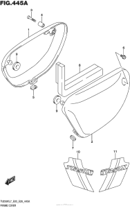TU250 Обтекатель рамы