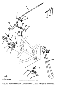 YZ100K Подножки