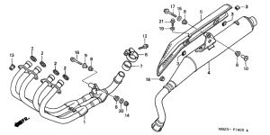 CB600F21 Глушитель