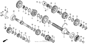 VFR750R Трансмиссия