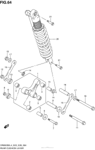  Rear Cushion Lever (Dr650Sel4 E28)