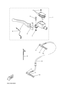 YQ50 Главный тормозной цилиндр