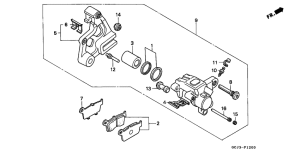 NSR50R Задний суппорт