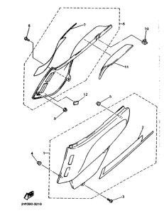 XTZ660 (20KW) Боковые обтекатели