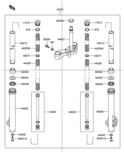 FD112 Вилка передней оси