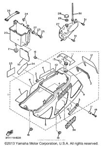 FZR400SUC Боковые обтекатели