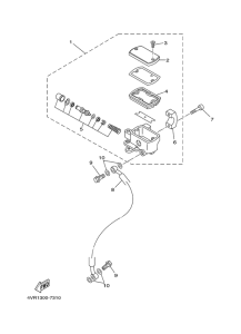 XVS650 Главный тормозной цилиндр