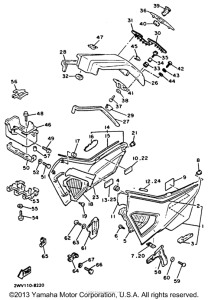 XVZ13DBC Боковые обтекатели
