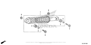 CRF50F Задние амортизаторы