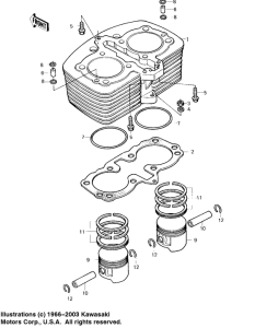 KZ750 LTD Cylinder / pistons