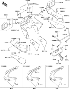 ZX600 Cowling(zx600-f3)