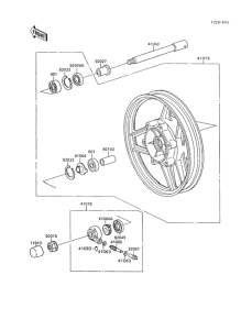 ZX600 Переднее колесо