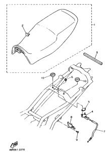XJ600S Сиденье
