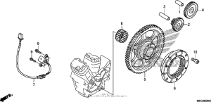 VT750C2B Муфта стартера