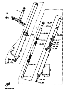 FZR600 FZR600A Вилка передней оси