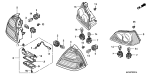 GL1800 (ABS) Задний фонарь