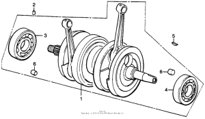 CB360 Коленвал