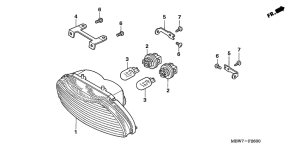  Taillight unit ass`y