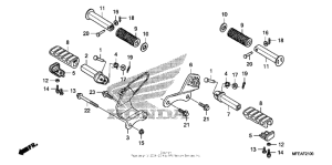 VT750C2B Подножки