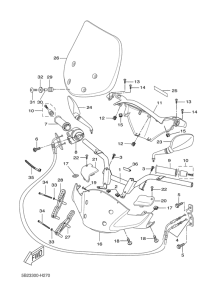 VP250 Steering handle & cable