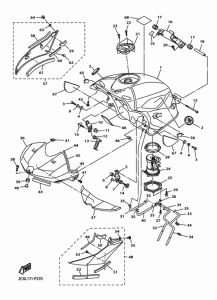 YZF-R6 Топливный бак