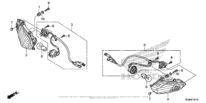 VFR800F Сигналы поворота передние