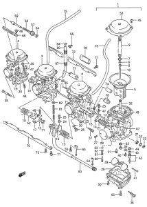 GSX600 Carburetor assy