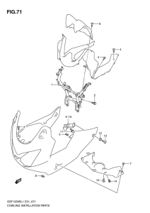 GSF1250S Cowling installation parts