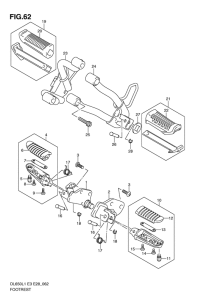 DL650 (ABS) Подножки