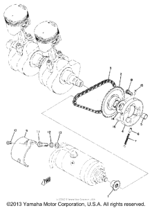 TX750A Starting motor unit