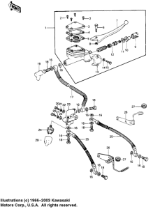 KZ1000 Передний тормозной цилиндр
