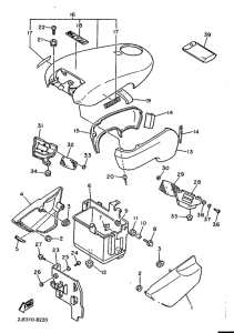 FZX750 Боковые обтекатели