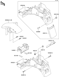 ZX600 Fenders(zx600-f1)