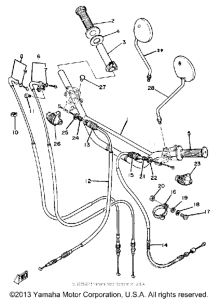 XT250H Handlebar-cable