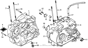 XR100 Картер двигателя