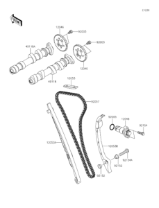 EX400 Распредвал