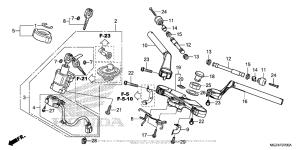 CBR500R (ABS) Handlebar + Top Bridge