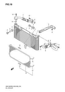 GSX1300R Масляный радиатор