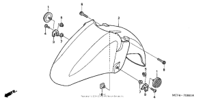 FSC600 Front fender (fsc600'02 / d'03-'05)