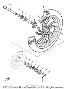 XJ650LH Переднее колесо