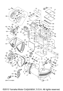 XV1900CU Боковые обтекатели