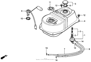 CH80 Топливный бак